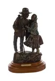 Susan Kliewer, Jake's New Blanket, Bronze Sculpture