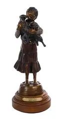Susan Kliewer, Viola's Pups, Bronze Sculpture