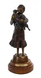 Susan Kliewer, Viola's Pups, Bronze Sculpture