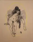 Untitled by Frank Rampolla, Mixed Media Figure Study, offered Sep 2024