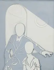Forebears' Forbearance by Mark Mlodoch, Mixed Media Relief, offered Sep 2024
