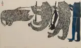 Parr, Three Hunters with Walrus, Lithograph