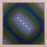 Victor Vasarely, Ferde, Screenprint