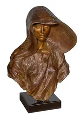 The Source: Bust by Frederick Hart, Bronze Sculpture, offered Sep 2024