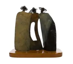 Guilloume, Three Options, Bronze Sculpture