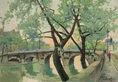 Le Quai des Orfevres by Constantine Kluge, Oil on Canvas, offered Aug 2024