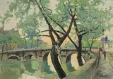 Le Quai des Orfevres by Constantine Kluge, Oil on Canvas, offered Aug 2024