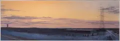 Dusk: Industrial Park No. 2 by James Winn, Acrylic on Paper, offered Aug 2024