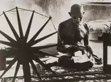 Margaret Bourke-White, Gandhi and His Spinning Wheel
