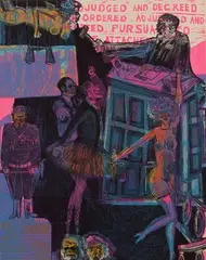 Warrington Colescott, Your Day in Court, Mixed Media Print