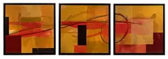 Walk by Howard Hersh, Oil on Board Triptych, offered Jul 2024