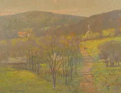 John Charles Terelak, Cascading Light, Oil on Canvas