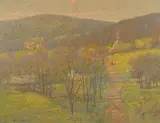 John Charles Terelak, Cascading Light, Oil on Canvas