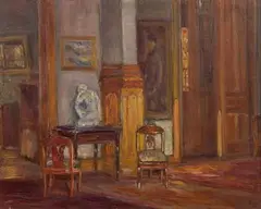 Home Interior by Alfred Juergens, Oil on Board, offered Jun 2024