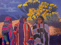 Carlos Hall, Taos Chamisa, Oil on Canvas
