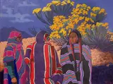 Carlos Hall, Taos Chamisa, Oil on Canvas