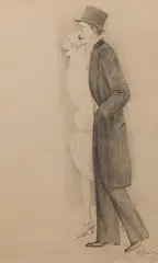 Rudolf Bauer, Untitled, Graphite Sketch