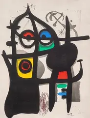 La Captive by Joan Miró, Aquatint and Carborundum Etching, offered Jun 2024