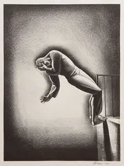 Rockwell Kent, Nightmare, Lithograph