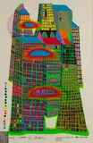 Friedensreich Hundertwasser, Good Morning-Bleeding Town, Screenprint