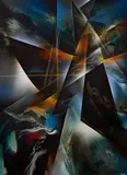 Untitled by Leonardo Nierman, Oil on Masonite, offered Apr 2024
