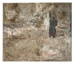 Zhou Brothers, Source of the Yellow River, Mixed Media on Canvas