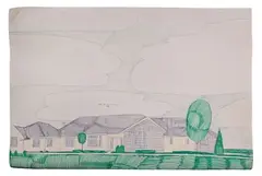 Untitled by Wesley Willis, Mixed Media on Illustration Board, offered Apr 2024
