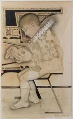 Michel Lablais, Untitled, Mixed Media on Paper
