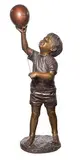 Boy with Balloon by Jo Saylors, Bronze Sculpture, offered Mar 2024