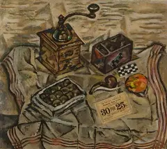 The Coffee Mill by Joan Miró, Etching Aquatint Roulette on Paper, offered Mar 2024