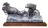 Ken Payne, When Storks Fly on Stormy Nights, Bronze Sculpture