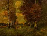 Early Autumn by Karl Schaette, Oil on Board, offered Mar 2024