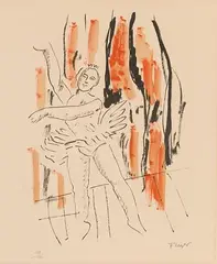 Fernand Léger, La Danseuse, Lithograph