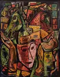 Untitled by Paul Kauvar Smith, Oil on Board, offered Feb 2024