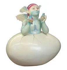 Sergio Bustamante, Bird Boy, Sculpture with Base