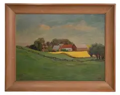 Henry Lee McFee, Untitled, Oil on Hardboard