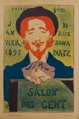 Salon des Cent by Rene Georges Hermann-Paul, Lithograph, offered Jan 2024