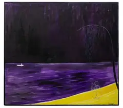 Feher Laszlo, Arrival, Oil on Canvas