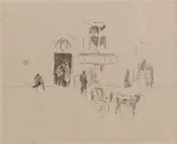 James Abbott McNeill Whistler, Gaiety Stage Door, Lithograph