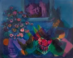 Hommage to Renoir by Gustav Likan, Oil on Canvas, offered Dec 2023