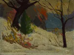 Carl Krafft, Untitled, Oil on Masonite
