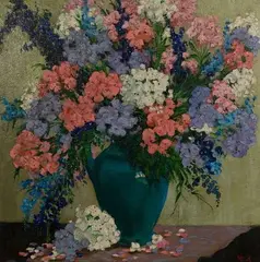 Untitled by Gerald Frank, Oil on Masonite, offered Dec 2023