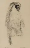 Indian by Kelly Fearing, Graphite on Paper, offered Nov 2023