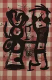 The Rustics by Joan Miró, Lithograph on Gingham Fabric, offered Oct 2023