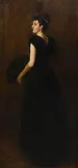 Lady in Black by John Alexander Ford, Oil on Canvas, offered Oct 2023