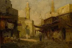 Rudolf Weber, Casbah, Oil on Canvas