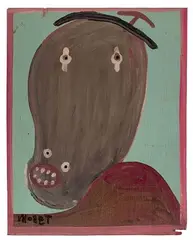 Nall by Mose Tolliver, Oil on Board, offered Oct 2023