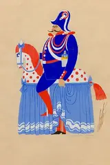 Romain de Tirtoff Erte, Le Gendarme, Gouache