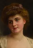 Portrait by Gustave Jean Jacquet, Oil on Canvas, offered Sep 2023