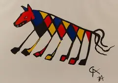 Alexander Calder, Beastie, Lithograph